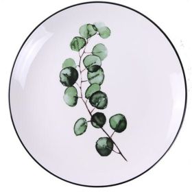 Green Plant Ceramic Plate Cartoon Fruit Plate