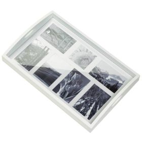 Accent Plus Multi-Photo Frame Wood Tray