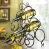 Accent Plus Wrought Iron Scroll Wine Rack