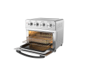 Toaster Oven Air Fryer Combo;  Countertop Convection Oven with 4 Accessories & Recipes;  Easy Clean;  Stainless Steel;  Silver