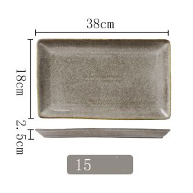 Kiln Into Ceramic Tableware Creative Hotel Steak Plate