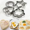 12 Set Kids' Fruit Vegetables Slicing Stainless Steel Cute Biscuit Mould Cookie Cutter Set Kitchen Cooking Tools