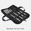 3 PCS Stainless Steel BBQ Grill Utensils Set