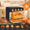 Geek Chef  Air Fryer Oven ;  Countertop Toaster Oven; 3-Rack Levels;  4 mechinical knobs; Black housing with single glass door(24 QT 1700W)don't slod