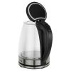 ZOKOP HD-1857-A 110V 1500W 1.8L Electric Glass Kettle US Plug