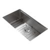 Trustmade 32&quot; x 19&quot; Workstation Ledge Handmade Undermount Kitchen Sink SUS304 Stainless Steel 16 Gauge Big Single Bowl Bar or Outdoor