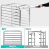 Desserts Make Cake Pans 10 Sheet Aluminum Rolling Bakery Pan Rack