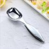 Ice Cream Scooper Zinc Alloy Solid Cookie Dough Scooper with Anti-Slip Handle for Sorbet Melon Ergonomic Handle Scoop Kitchen Tool (4.5X17.5cm)