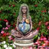 Mother Earth Ornament; Millyear Mother Earth Resin Ornament; Goddess Gaia Statue; Garden Home Decor