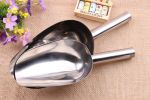 Multipurpose 2 PCS Stainless Steel Small and Large Ice Scooper for Freezer Ice Machine Maker Candy Scoop Flour Spoon Shovel Ice Cream Scoop Antique Ic