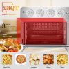 Toaster Oven Air Fryer Combo;  Countertop Convection Oven with 4 Accessories & Recipes;  Easy Clean;  Stainless Steel;  Silver