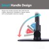 Single Handle Commercial Modern Matte Black Spring High Arc Kitchen Faucet