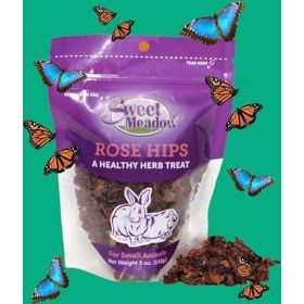 Sweet Meadow Farm Rose Hips Healthy Herb Small Animal Treat 1ea-5 oz