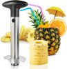 Pineapple Corer;  [Upgraded;  Reinforced;  Thicker Blade] Newness Premium Pineapple Corer Remover