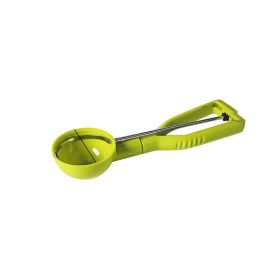 Cookie Dough Scooper Ice Cream Scooper Non-Stick Anti Freeze Quick Release Melon Ballers Watermelon Ballers Mango Ballers Kitchen Gadget Tools (Color: Green)