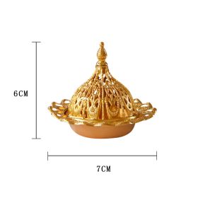 1pc Hollow Incense Burner; Metal Incense Burner Holder; Creative Decoration (Color: Hollow Urn - Mini)