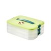 1pc 4-Layer Food Storage Containers; Food Storage Containers With Lids Dumpling Storage Box; Good Sealing; Stackable Dumpling Food Containers