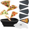 1pc Dishwasher Safe Reusable Pizza Storage Container; Pizza Container; Microwavable Pizza Slice Container