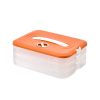 1pc 4-Layer Food Storage Containers; Food Storage Containers With Lids Dumpling Storage Box; Good Sealing; Stackable Dumpling Food Containers