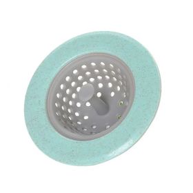 1pc Kitchen Sink Filter Net;  Wash Basin Sink Sewer Garbage Anti-Blocking Cover Silicone Universal (Color: Green)