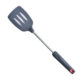 Silicone spatula set directly supplied by the factory; pot spoon shovel set; 6 pieces; high temperature resistant kitchenware; rubber spoon gift; mult (size: Leaky shovel)