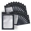 100pcs Resealable Matte-Black Mylar Bags With Front Window; Smell Proof Ziplock Bag ; Packaging Pouch Bag For Lip Gloss Eyelash Cookies; Flat; Cute; 4