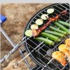 6/12pcs Stainless Steel Skewers; BBQ Needle Sticks; Metal Skewers For Meat Shrimp Chicken Vegetable Outdoor Cooking