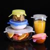 6pcs Silicone Stretch Lids Universal Lid Silicone Bowl Pot Lid Silicone Cover Pan Cooking Food Fresh Cover Microwave Cover