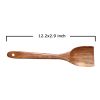 WILLART Kitchen Utensils Set;  Wooden Cooking Utensil Set Non-stick Pan Kitchen Tool Wooden Cooking Spoons and Spatulas Wooden Spoons for cooking sala