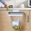 Portable Plastic Garbage Hanging Bag Kitchen Trash Storage Rack Bag Hook Scouring Pad Dry Shelf Holder Kitchen Organzier