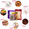 100pcs Resealable Matte-Black Mylar Bags With Front Window; Smell Proof Ziplock Bag ; Packaging Pouch Bag For Lip Gloss Eyelash Cookies; Flat; Cute; 4