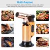 Culinary Butane Torch Lighter Refillable Blow Torch Adjustable Flame Kitchen Cooking BBQ Torch (Gas Not Included)