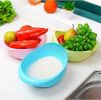 Creative Kitchen Rice Cleaner Rice Sieve Home Rice Bowl Plastic Drain Basket Vegetable Washing Basin Multifunctional