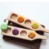 1pc Mooncake Three Dimensional Wooden Mold; Cookie Molds For Baking; 35*8*2.5cm/13.7*3.14*0.98in