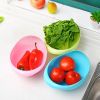 Creative Kitchen Rice Cleaner Rice Sieve Home Rice Bowl Plastic Drain Basket Vegetable Washing Basin Multifunctional