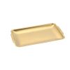 Korean 304 stainless steel plate; rectangular plate; gold plate; craft decoration; barbecue plate; western food; snack plate; flat plate